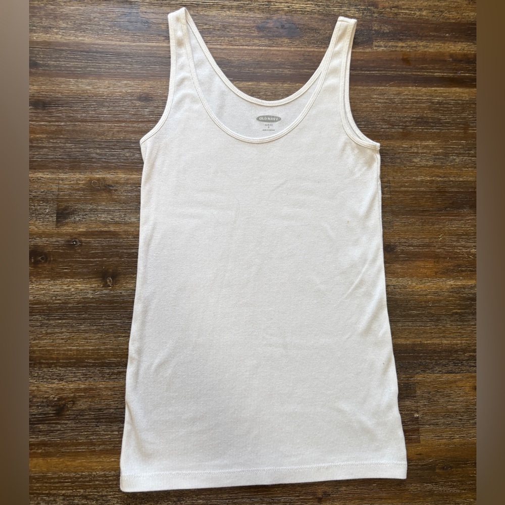 Classic White Tank Top Ribbed